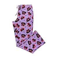 Black Paper Party Women's Purple Printed Sleep Pants, 2XL