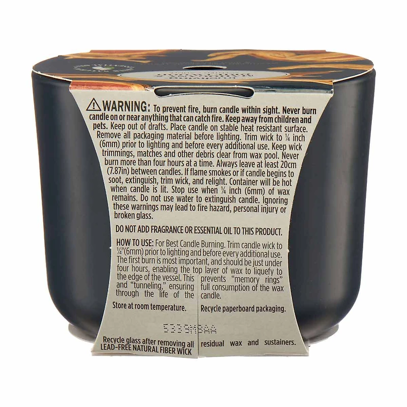 True Living Scented Candle, Mahogany & Driftwood, 8 oz