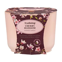 True Living Scented Candle, Cherry Blossom, 8 oz