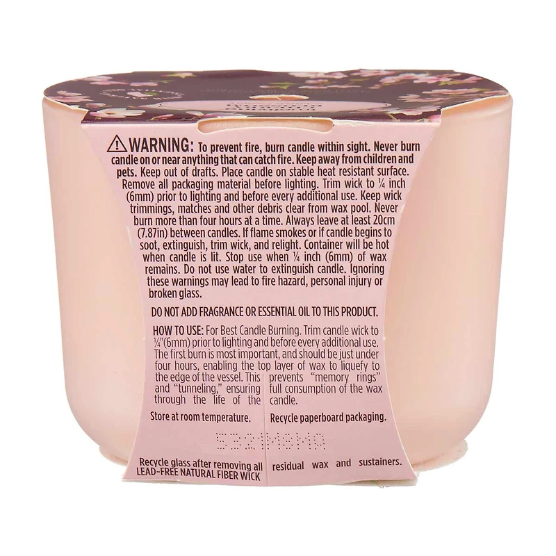 True Living Scented Candle, Cherry Blossom, 8 oz