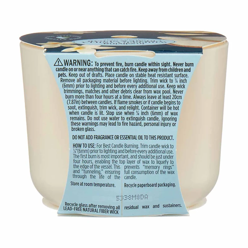 True Living Scented Candle, Whipped Vanilla Crème & Sugar, 8 oz