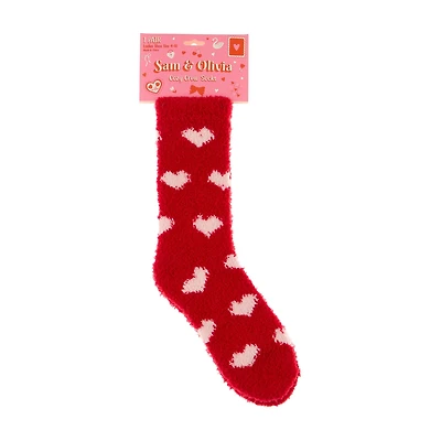 Sam & Olivia Valentine's Day Cozy Crew Socks, Assorted
