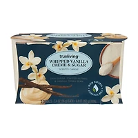 True Living Scented Candle, Whipped Vanilla Crème & Sugar, 2 ct, 6.8 oz