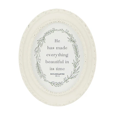"Beautiful" Oval Wall Art