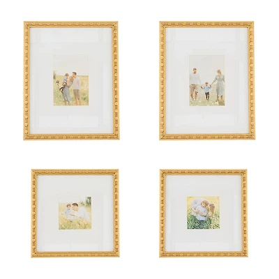 Gold Picture Frame Set, 4 ct