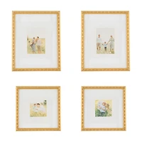 Gold Picture Frame Set, 4 ct