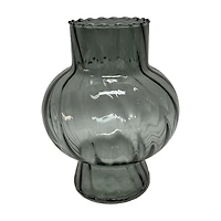 Bubble Vase, Green, 7 in
