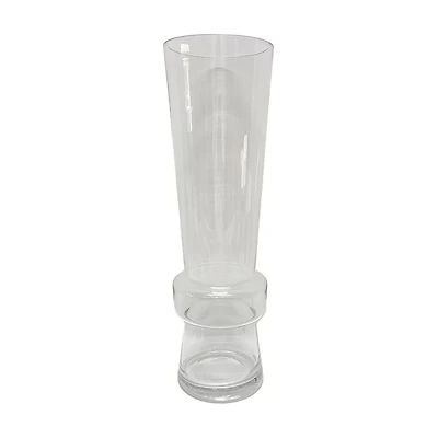 Angular Glass Vase, 19 in