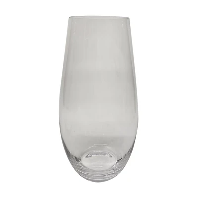 Clear Glass Vase, 17 in