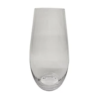 Clear Glass Vase, 17 in