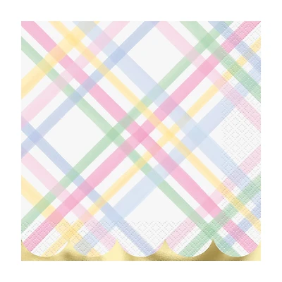 Gingham Lunch Napkin, 16 ct