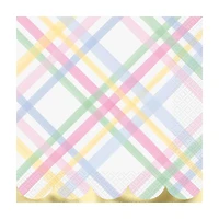 Gingham Lunch Napkin, 16 ct