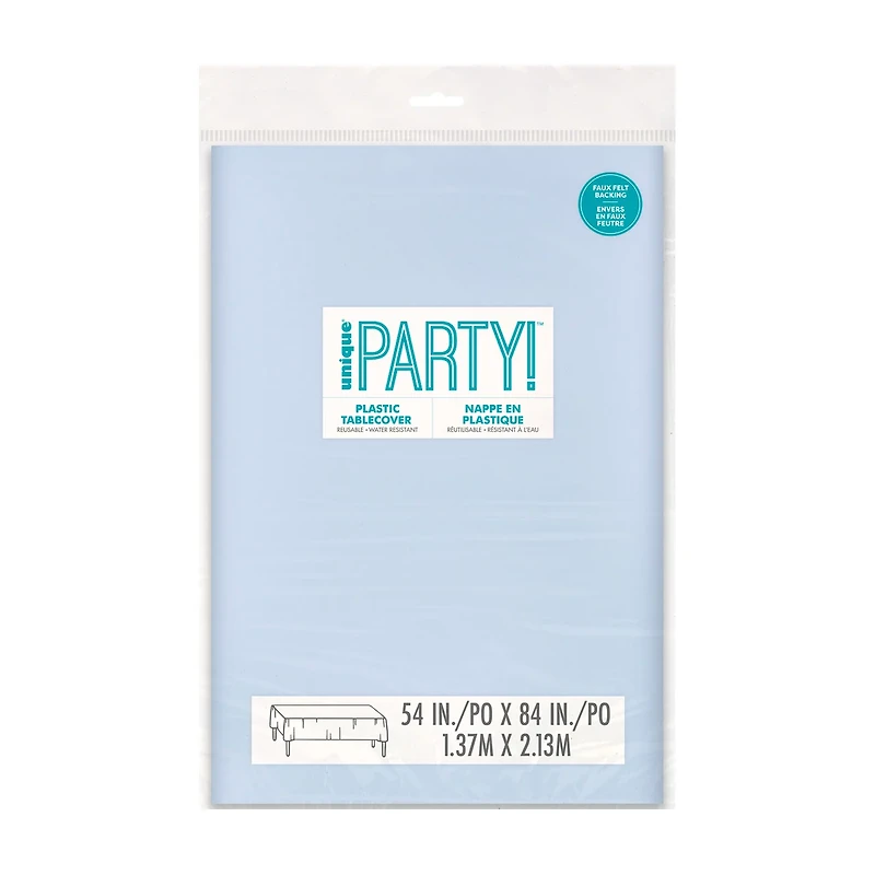Solid Blue Table Cover, 54x84 in