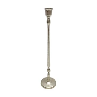 Silver Taper Candle Holder, Metal, Large