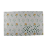 Holly Williams "Hello" Fashionables Floral Doormat