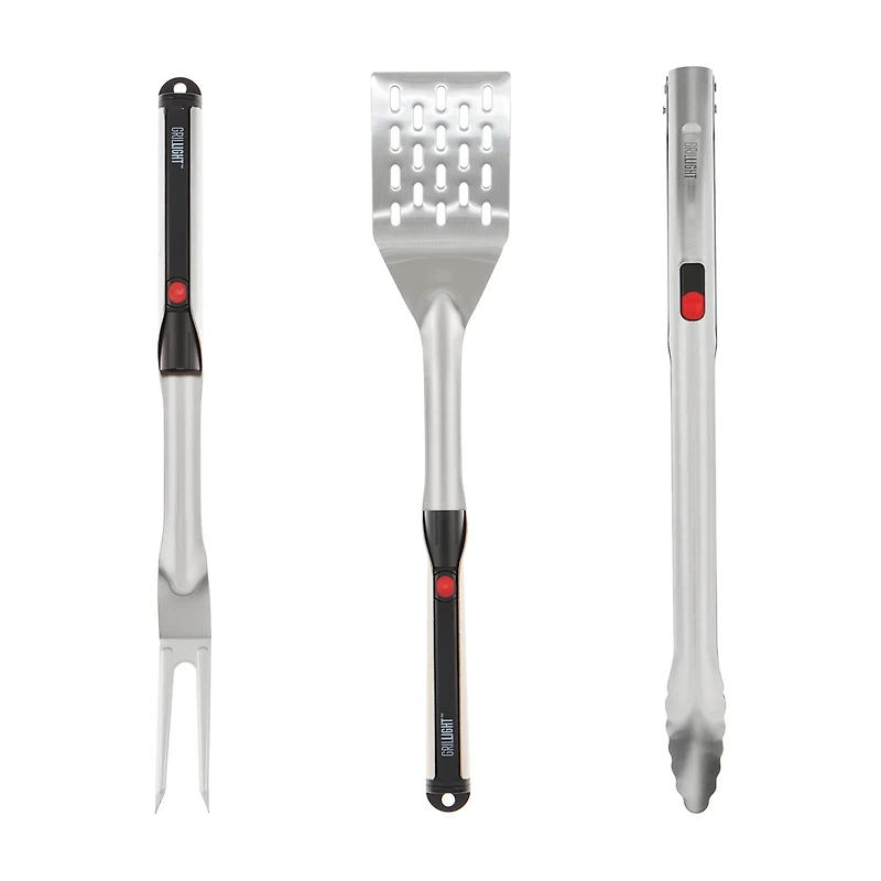 Grillight LED Illuminated Grilling Tool Set, 3 pk