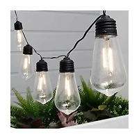 Summer Solar LED String Lights, 10 bulbs