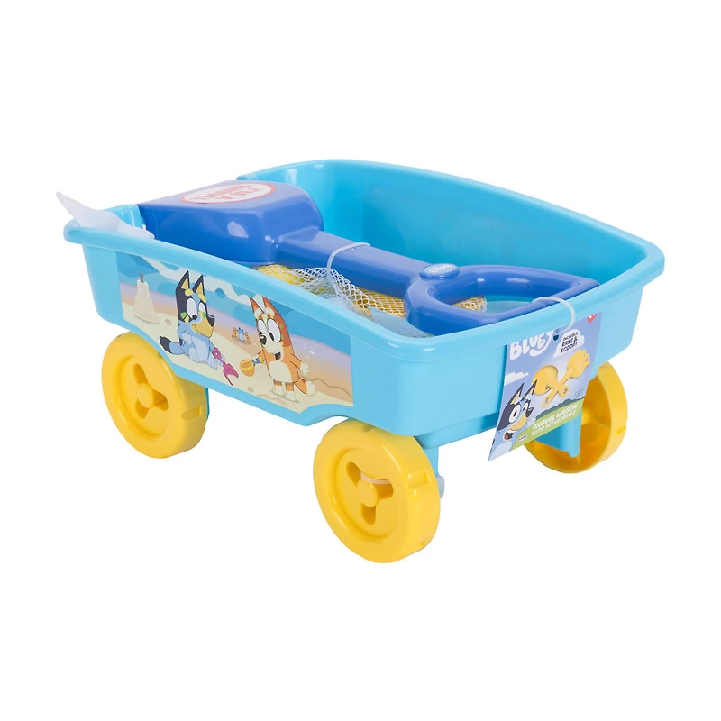 Bluey Shovel, Rake, Scoop and Wagon Set