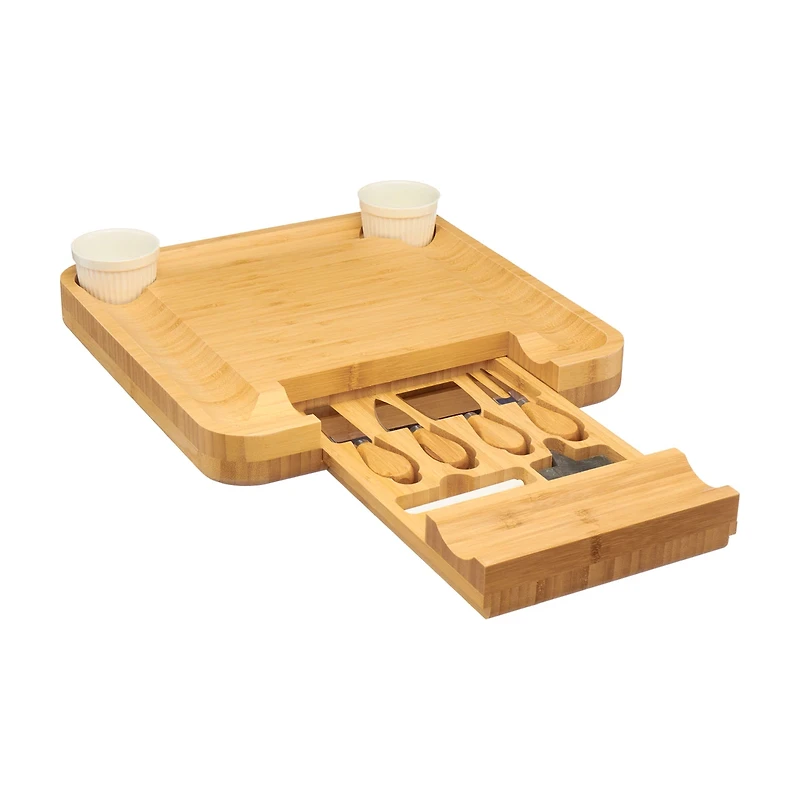 Just In For Your Home Bamboo Charcuterie Cheese Board Set