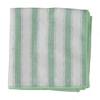Holly Williams Green Striped Dish Cloths, 12x12 in, 2 ct