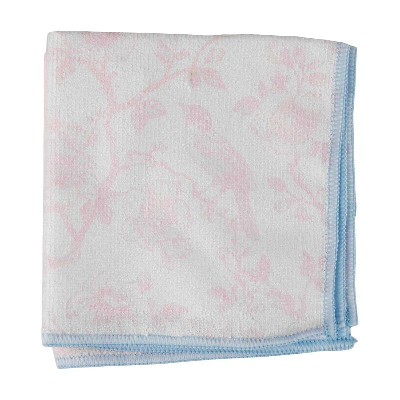 Holly Williams Pink Trim Dish Cloths, 12x12 in, 2 ct