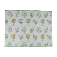 Holly Williams Green Floral Drying Mat