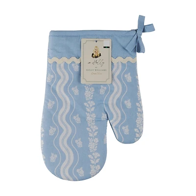 Holly Williams Blue Striped Oven Mitt