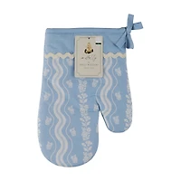 Holly Williams Blue Striped Oven Mitt