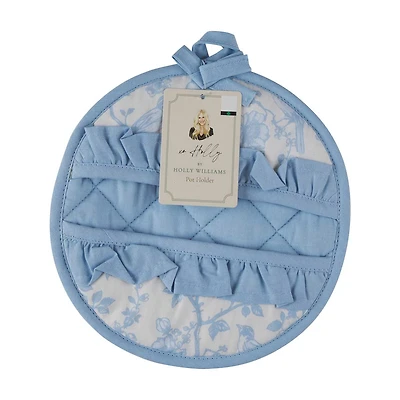 Holly Williams Blue Trim Pot Holder