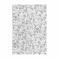 Dog Printed Cotton Kitchen Towel, 18 in x 28 in