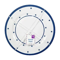 Blue Stars Melamine Dinner Plate, 10.5 in, 4 ct