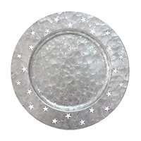 Galvanized Metal Star-Printed Charger