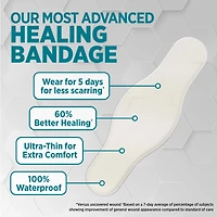 BAND-AID Brand Pro Heal Hydrocolloid Bandages, Waterproof, 3 ct