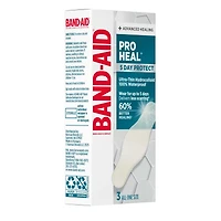 BAND-AID Brand Pro Heal Hydrocolloid Bandages, Waterproof, 3 ct