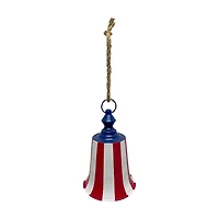 Patriotic Flag Metal Bell, 7.9 in