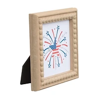 Patriotic Fireworks Tabletop Art, 5 in x 5 in