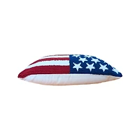 Patriotic Flag Decorative Pillow, 12 in x 18 in