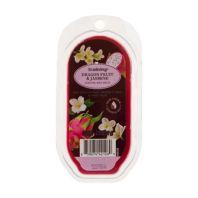True Living Dragon Fruit & Jasmine Scented Wax Melts, 6 ct