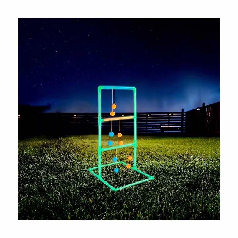 Game On Neon Collection Glow in the Dark Ladder Toss Game