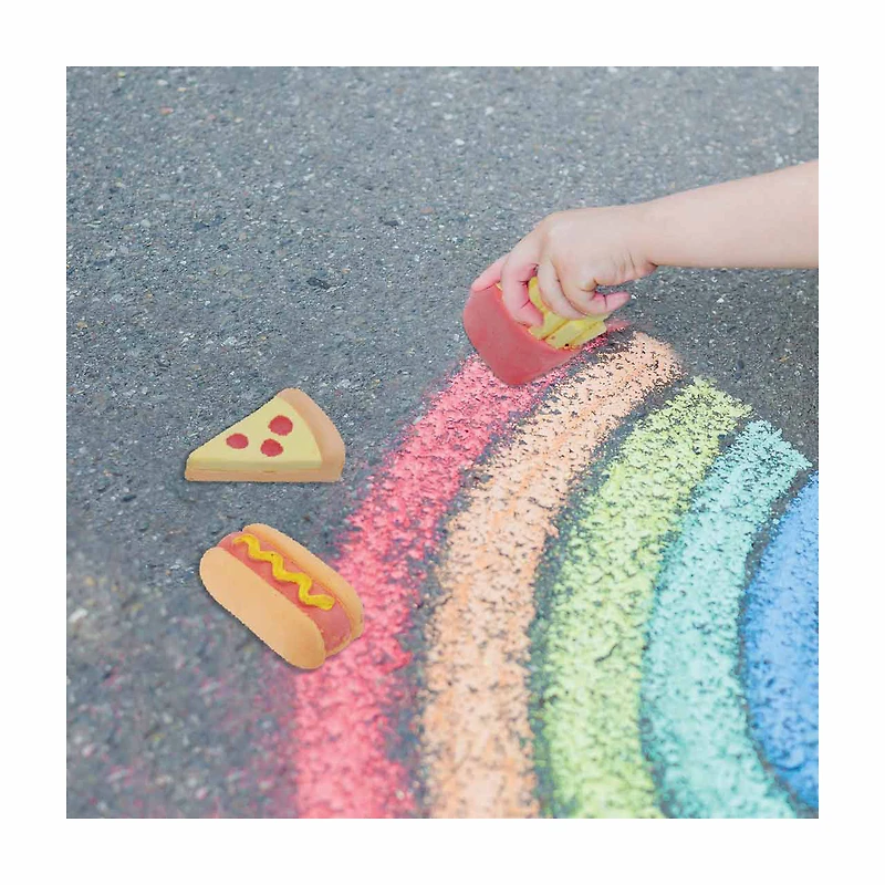 Game On Sweet Treat & Food Sidewalk Chalk, 6 pk