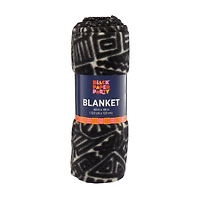 Black Paper Party Black History Month Blanket, 48x48 in