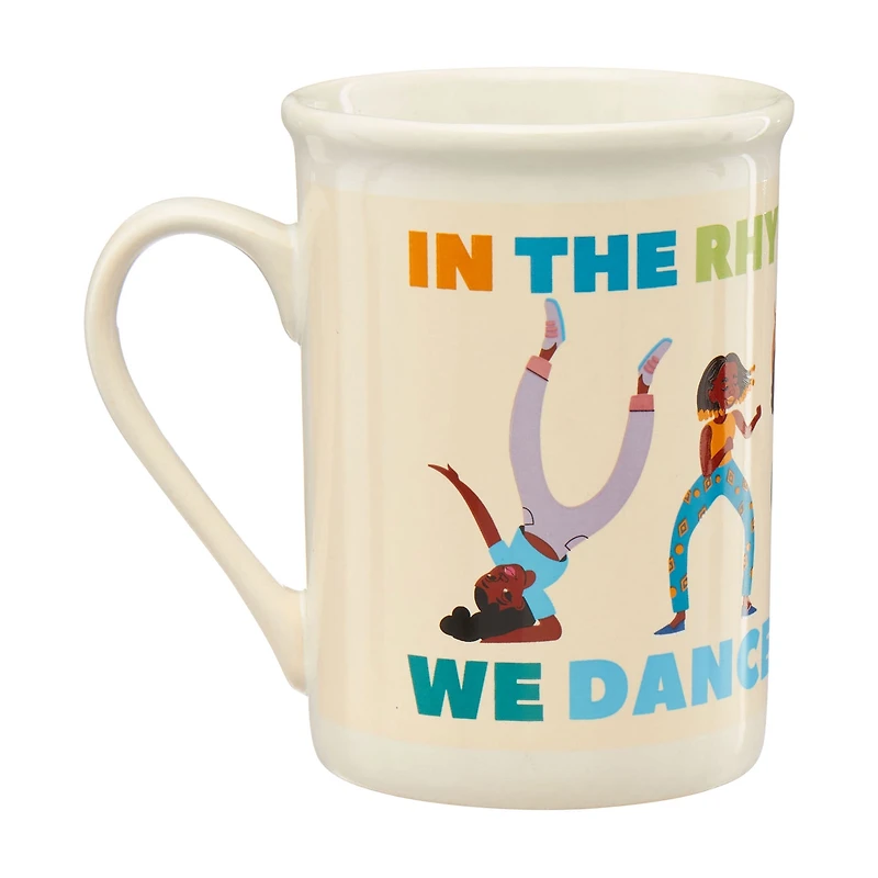 "In The Rhythm Of Life, We Dance Together" Black History Month Ceramic Mug