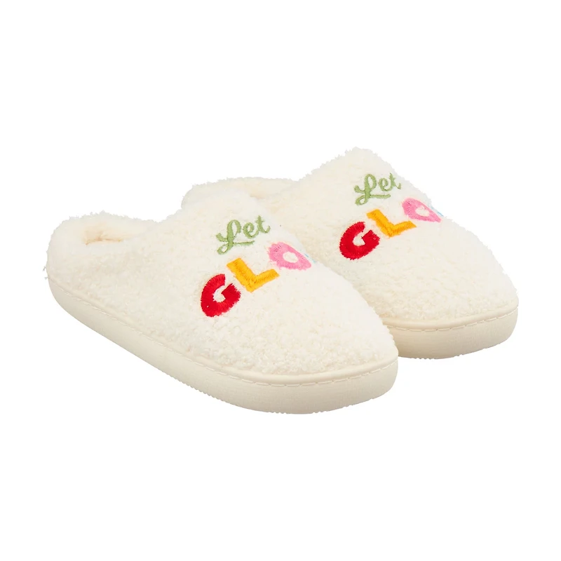 "Let's Glow" Black History Month Ladies Slippers