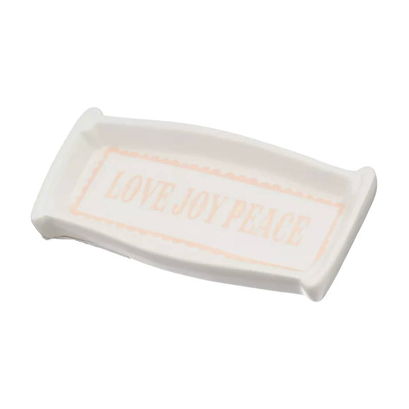 Holly Williams "Love Joy Peace" Ceramic Tray