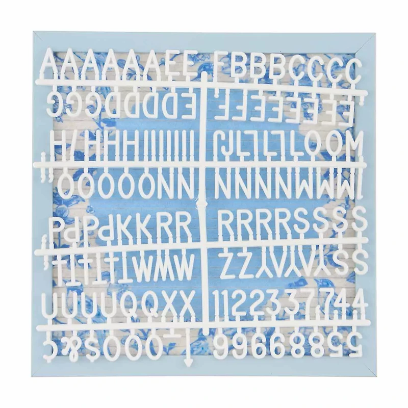 Holly Williams Blue Message Board, 10x10 in