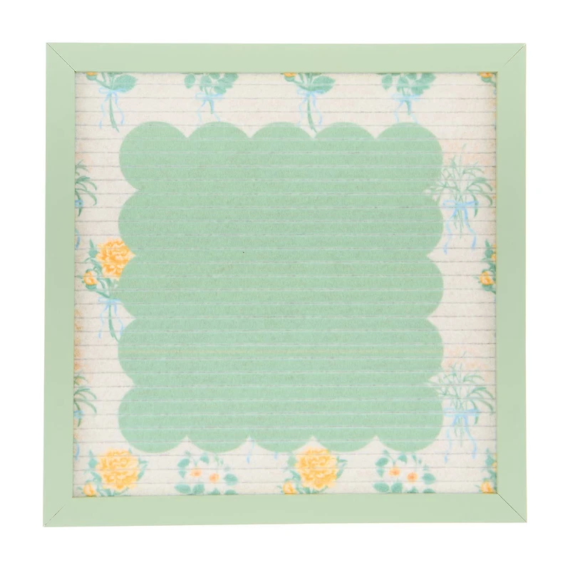 Holly Williams Green Message Board, 10x10 in