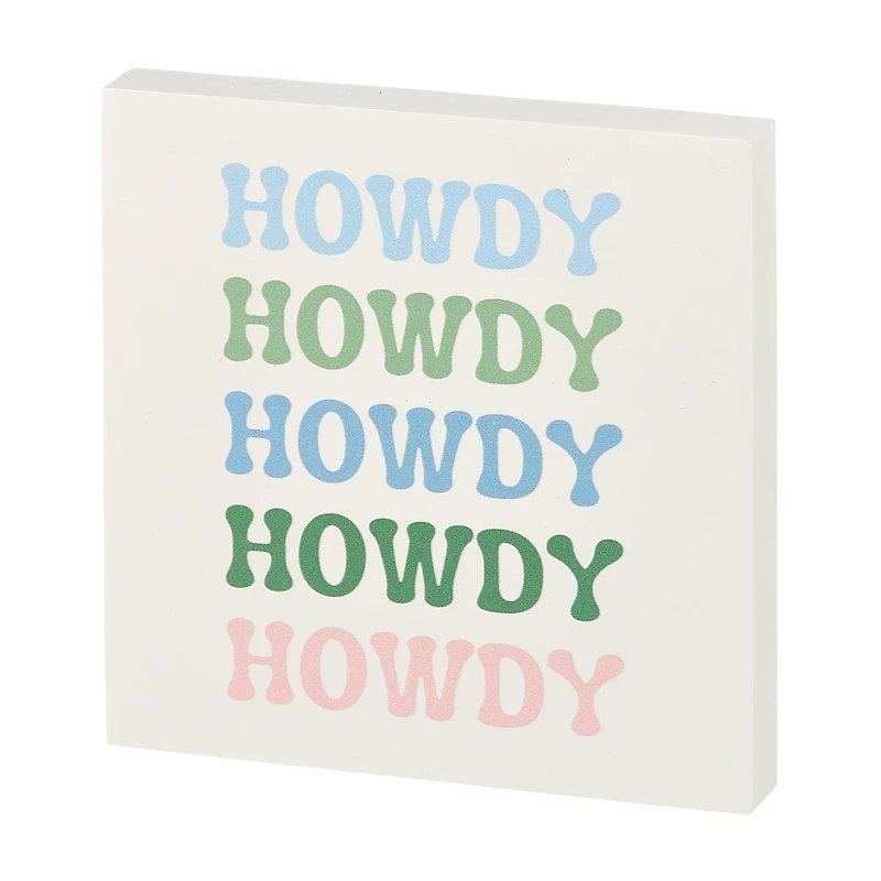 Holly Williams "Howdy" Word Block
