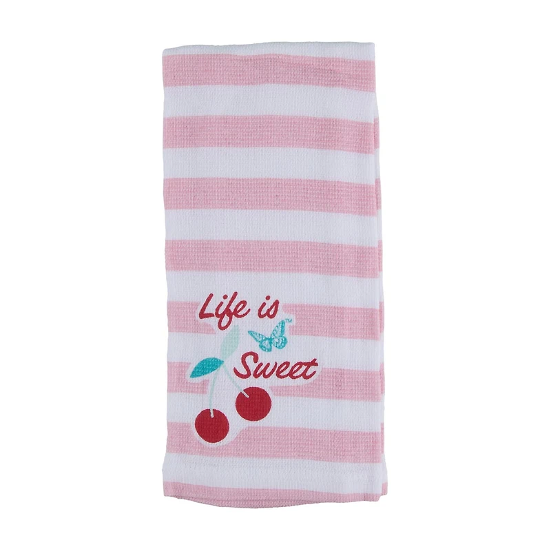 Dolly Parton Cherry Print Kitchen Towel