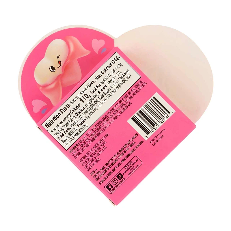 Amos Peelerz Gummy Hearts, 1.76 oz