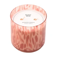 Grapefruit Scented Speckled Glass Candle, 15 oz